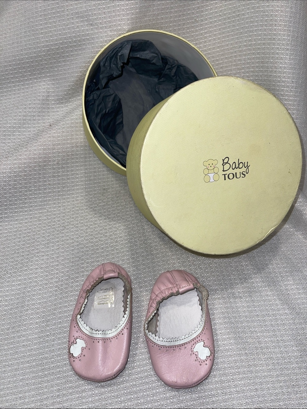 Tous Pink Baby Leather Slip-On Shoes